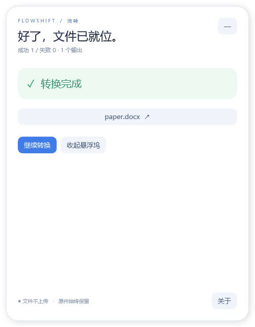 转换结果